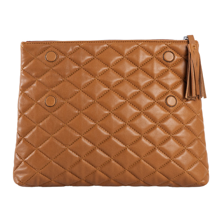 Sandy | Flap Clutch Handbag | Mustard