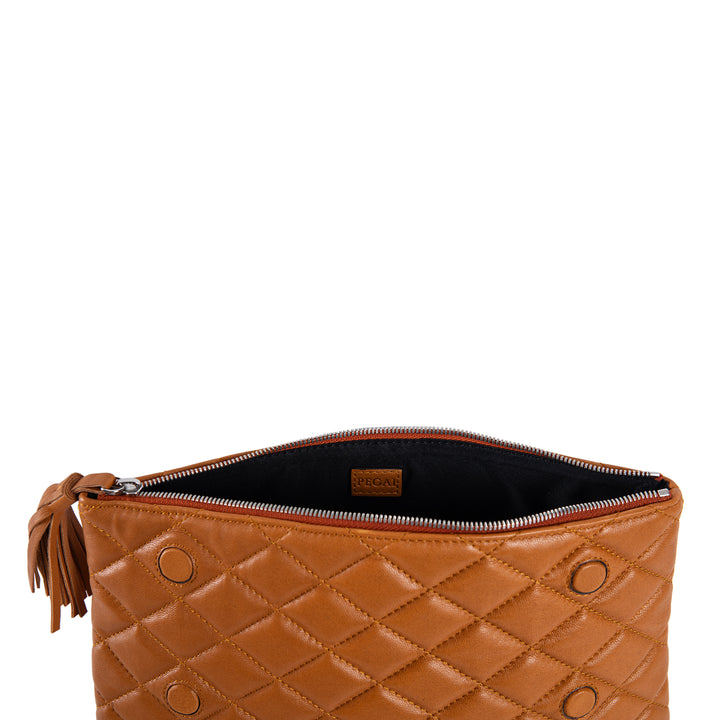 Sandy | Flap Clutch Handbag | Mustard