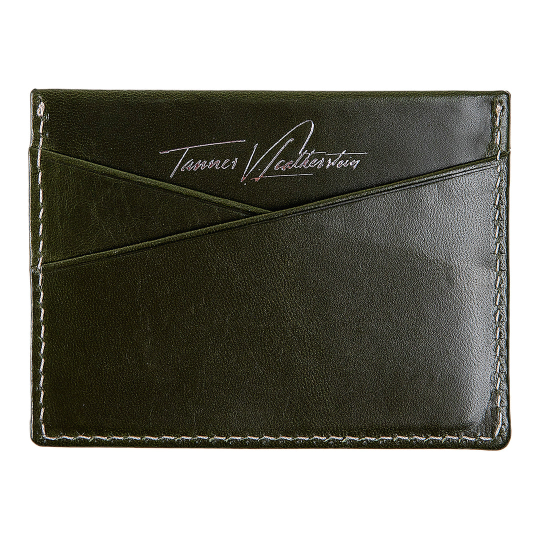 Ricky | Italian Leather Card Holder | Algea Green