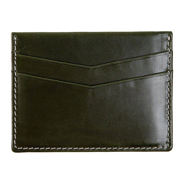 Ricky | Italian Leather Card Holder | Algea Green