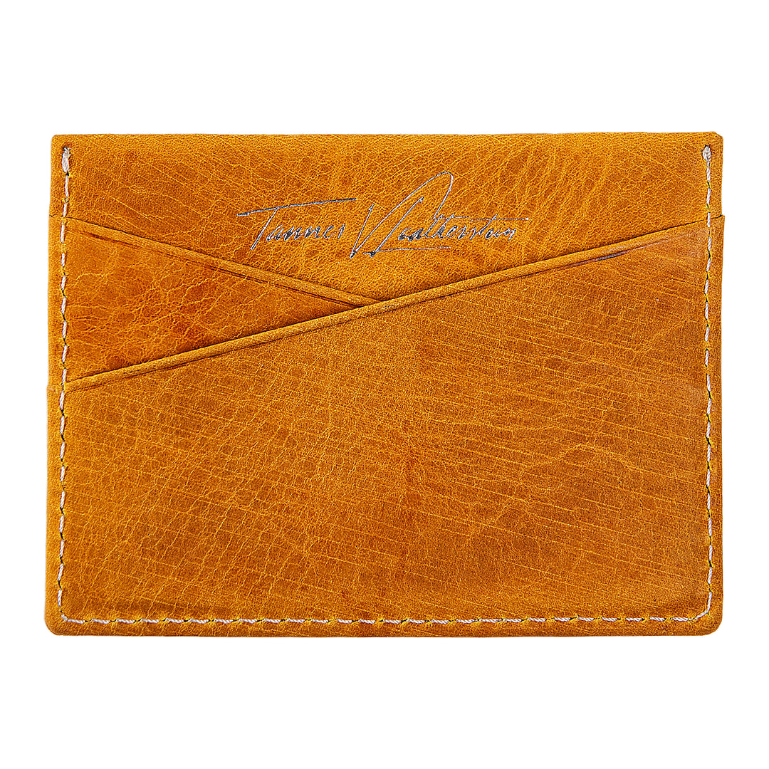 Ricky | Italian Leather Card Holder | Yellow