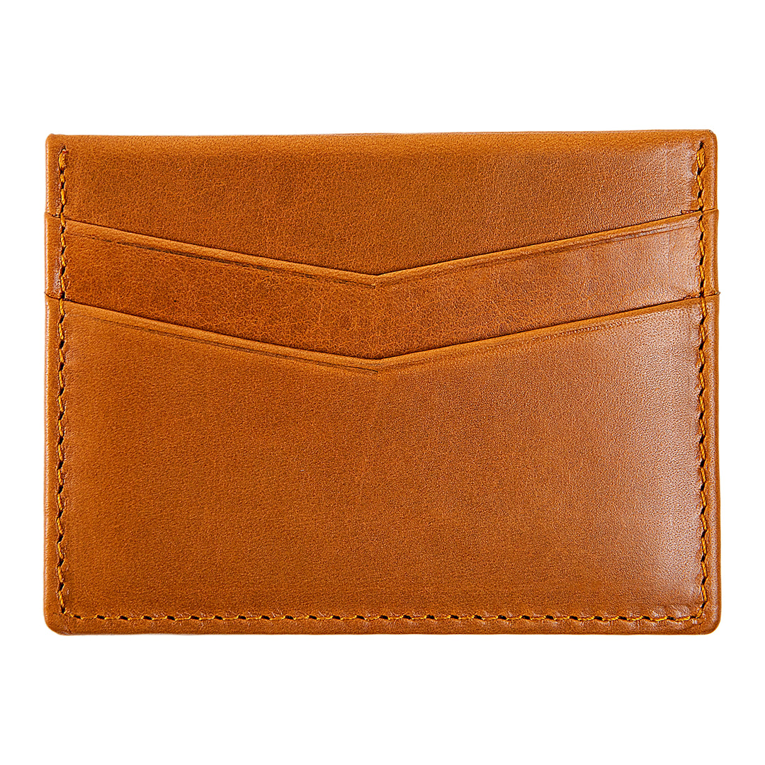 Ricky | Italian Leather Card Holder | Mustard