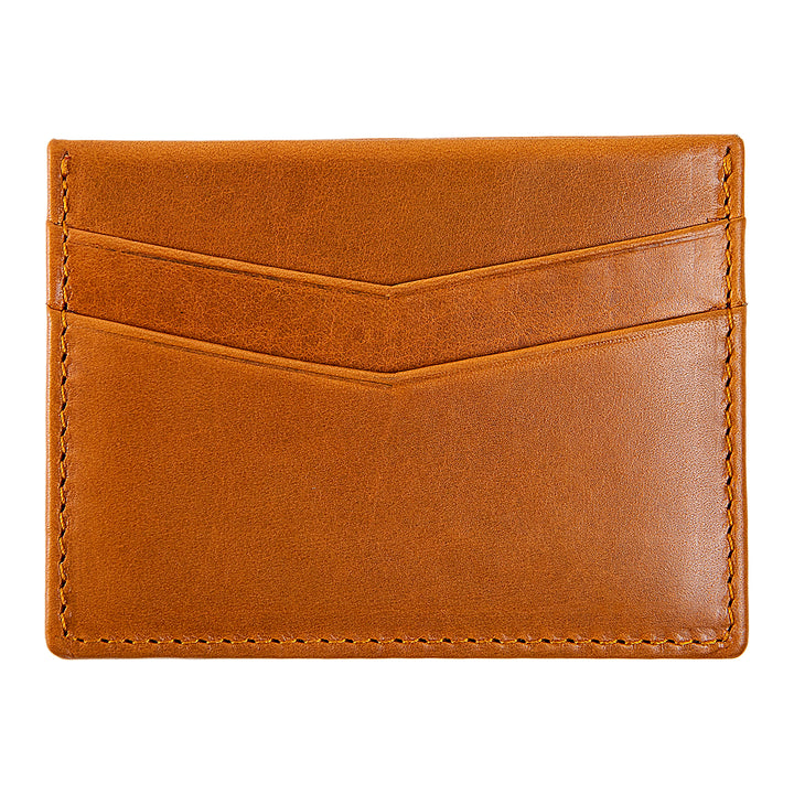 Ricky | Italian Leather Card Holder | Mustard