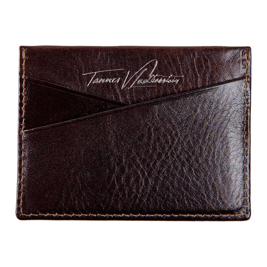 Ricky | Italian Leather Card Holder | Dark Brown