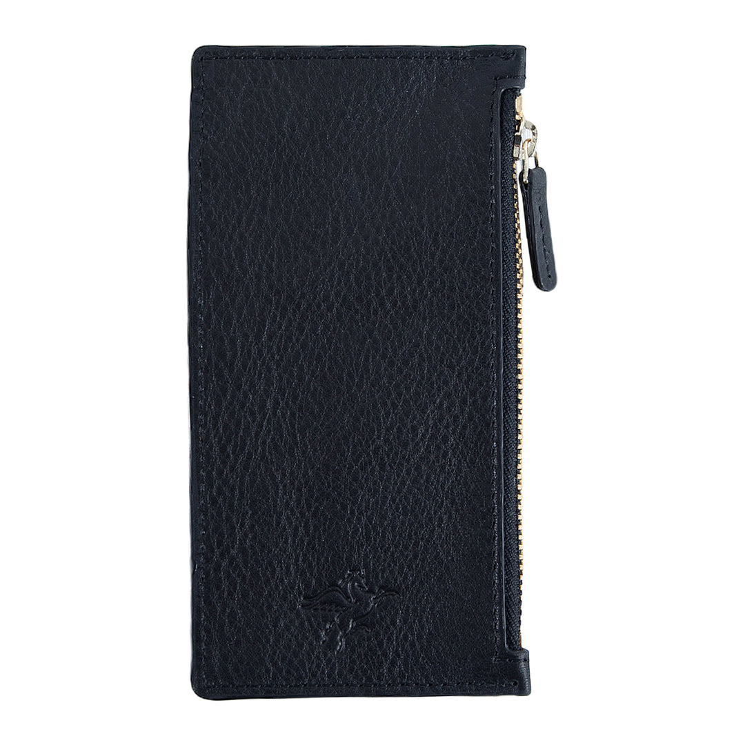 Isabel | Leather Card Case Wallet | Dymnos Black