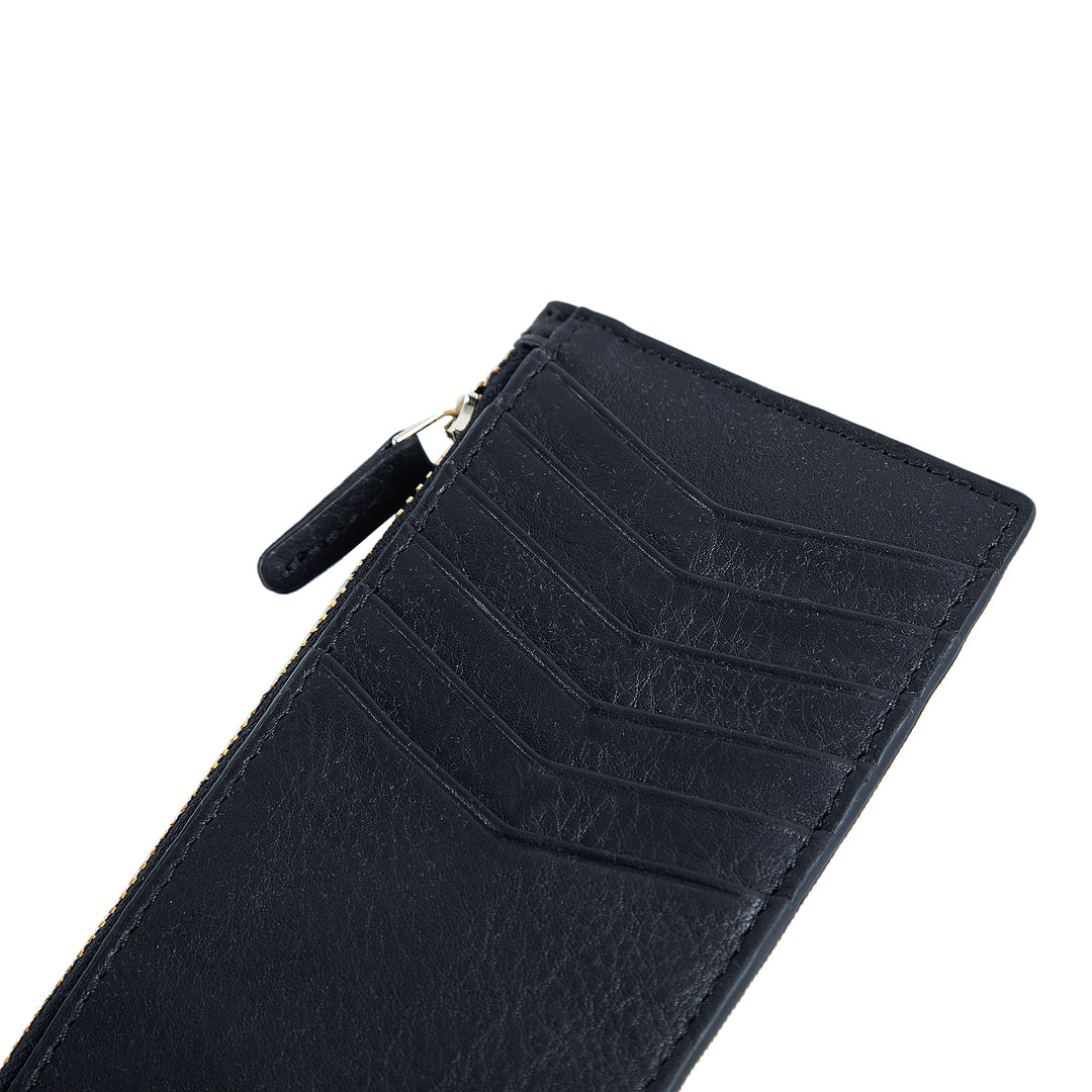 Isabel | Leather Card Case Wallet | Dymnos Black