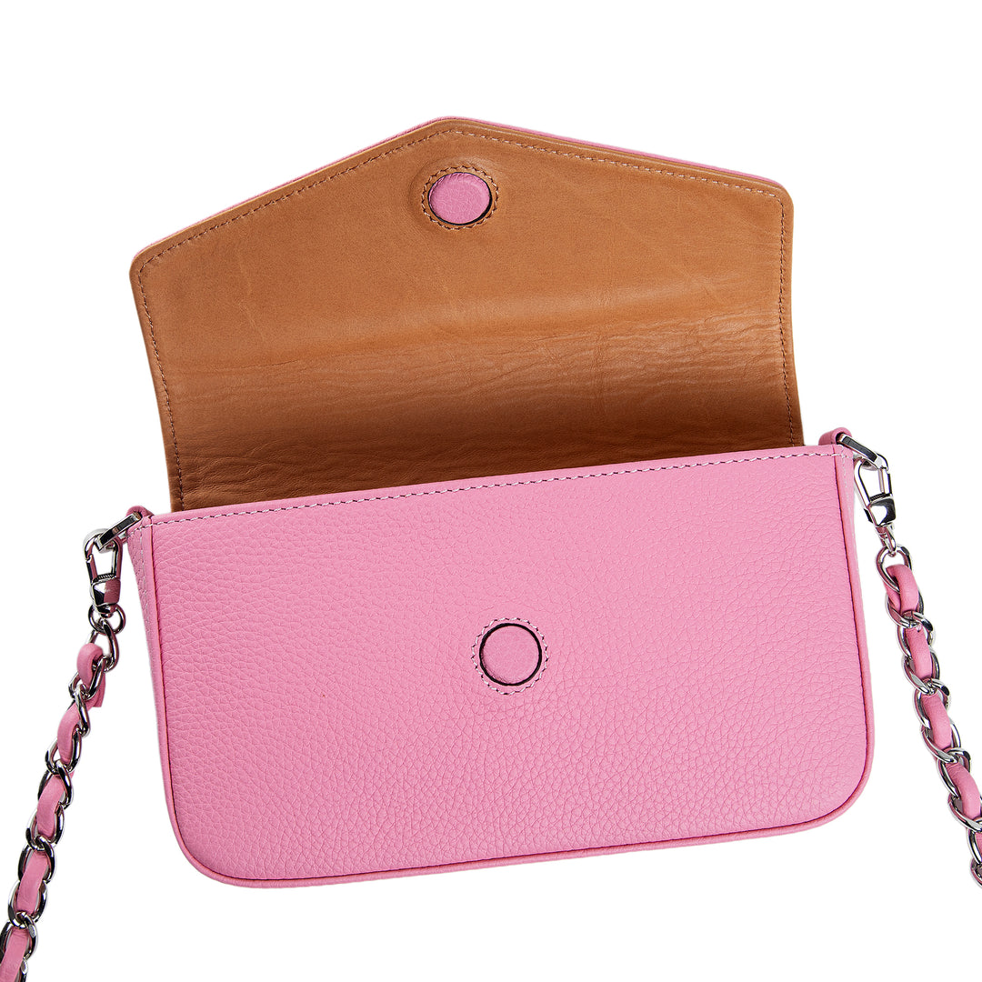 Viola | Clutch Crossbody Bag w/ Slim Wallet | Pink