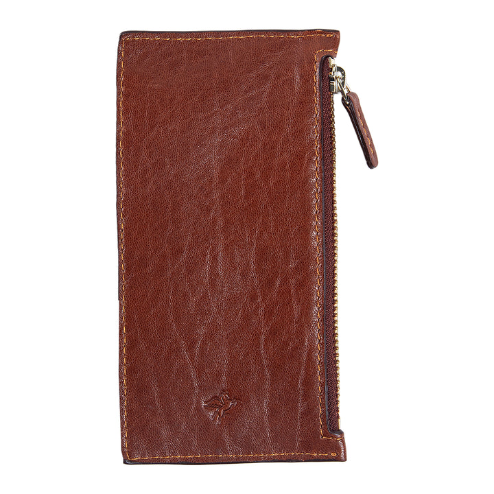 Isabel | Leather Card Case Wallet | Brown