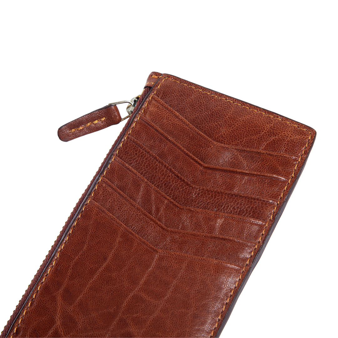 Isabel | Leather Card Case Wallet | Brown