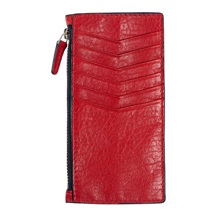 Isabel | Leather Card Case Wallet | Red