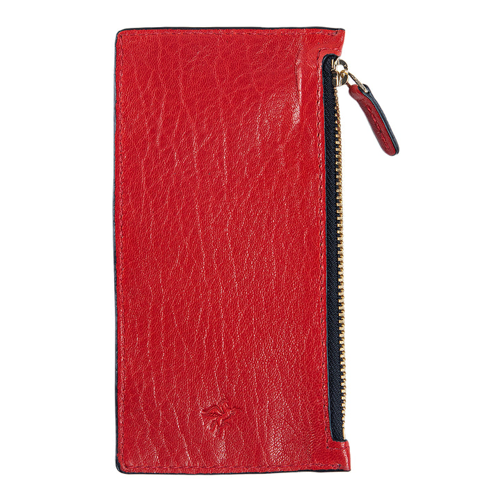 Isabel | Leather Card Case Wallet | Red