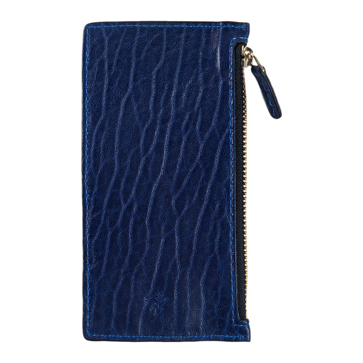 Isabel | Leather Card Case Wallet | Blue