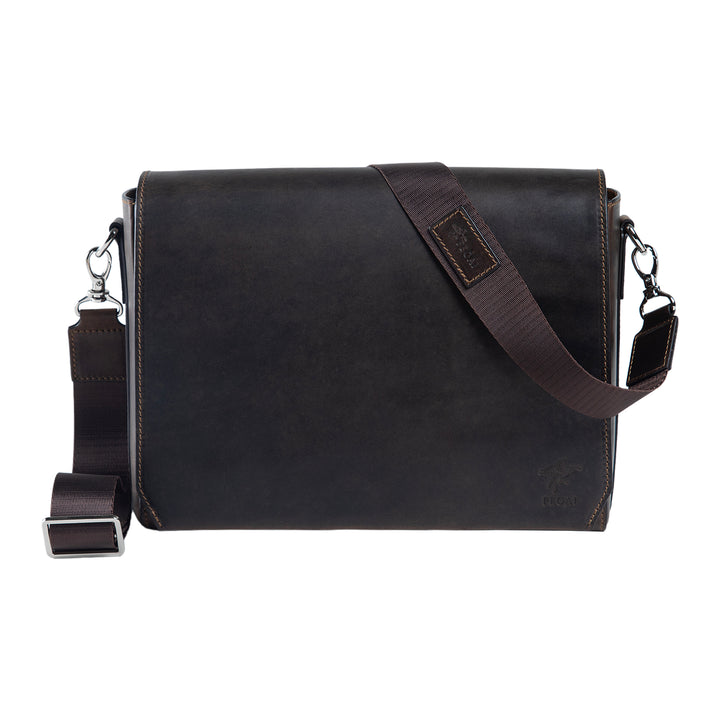 Ray | Leather Messenger Bag | Antique Brown