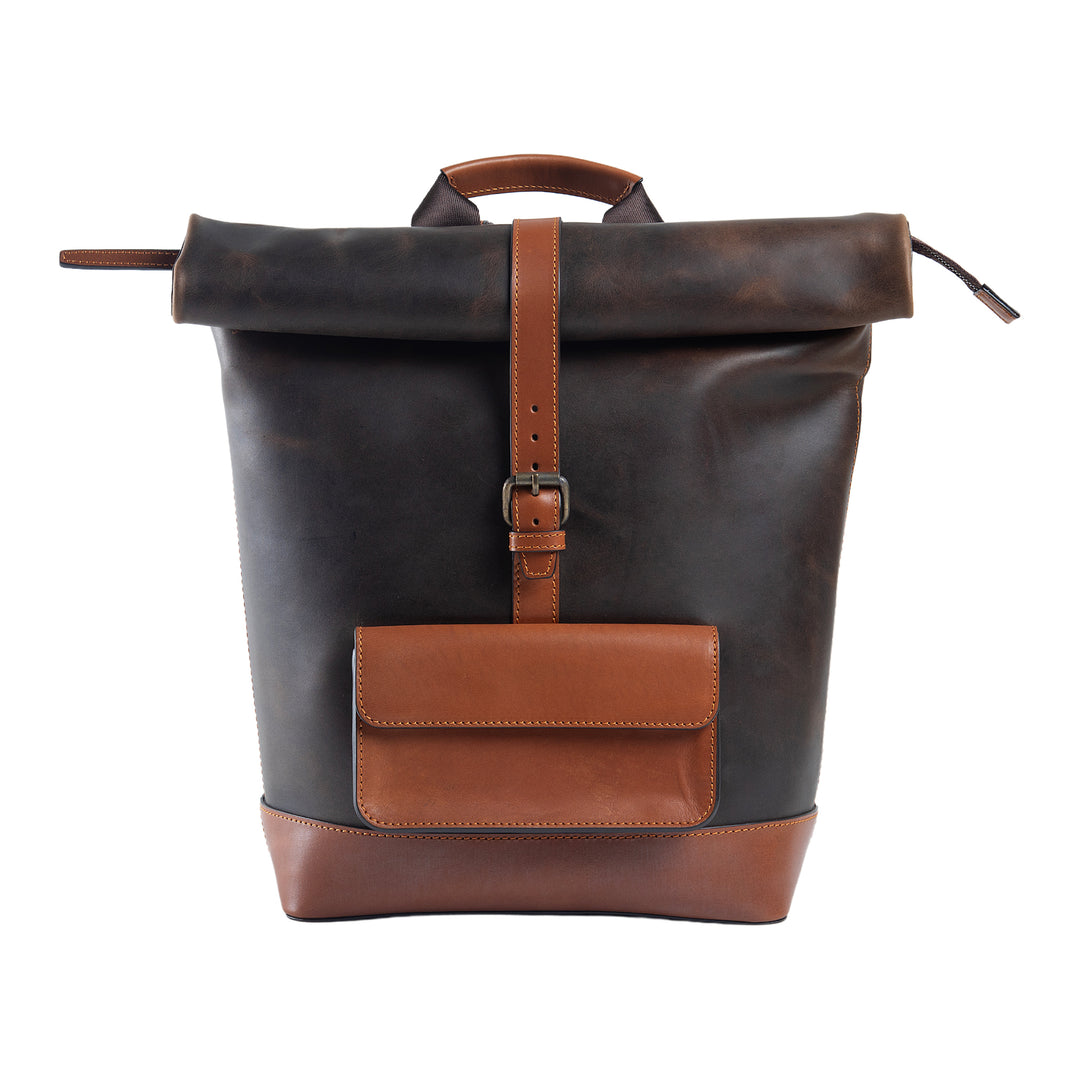 Rocky | Rolltop Backpack | Antique Brown