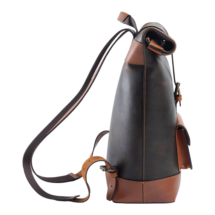 Rocky | Rolltop Backpack | Antique Brown