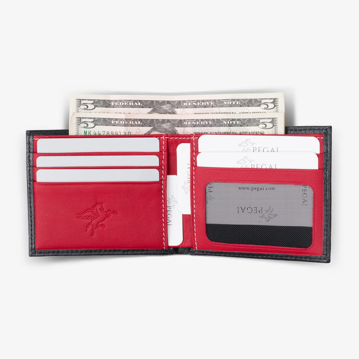 Leather Designer Wallet | Red | Edward