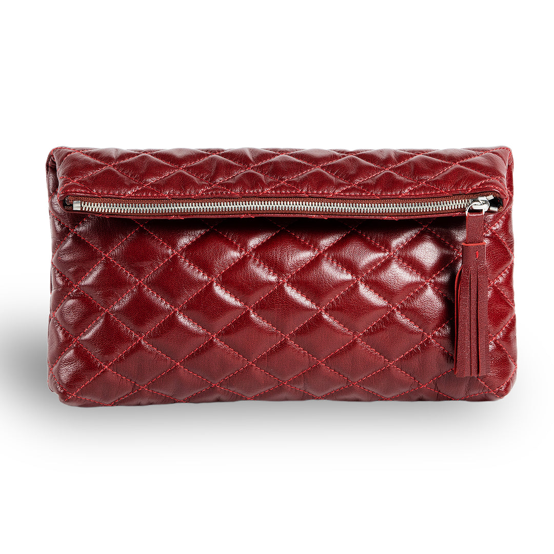 Sandy | Flap Clutch Handbag | Red
