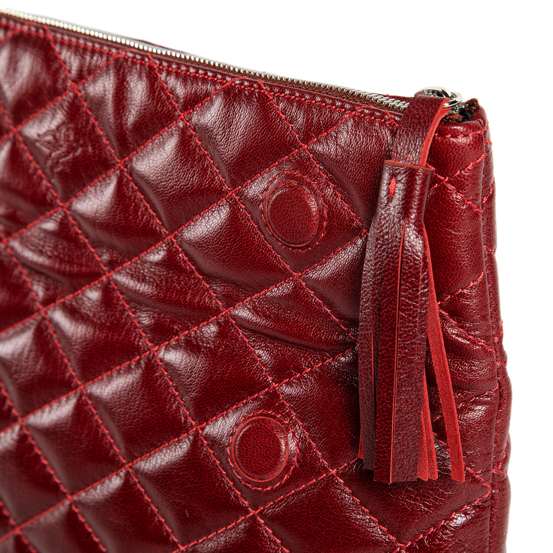 Sandy | Flap Clutch Handbag | Red