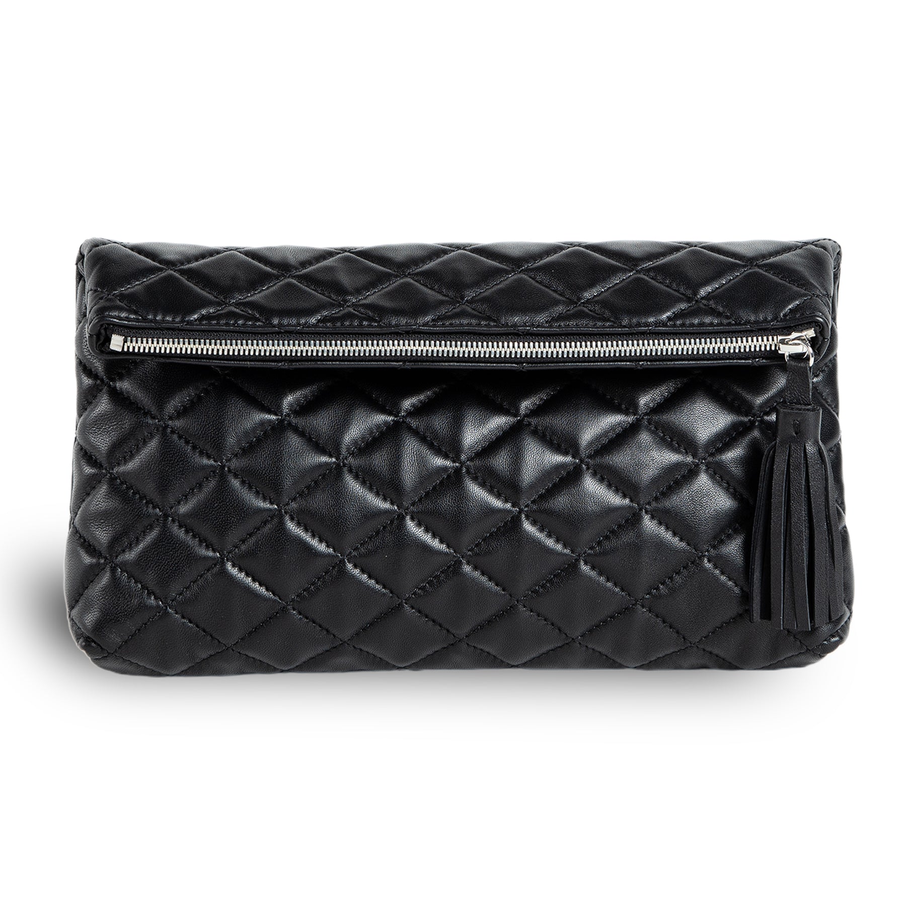 Dark grey patent clutch bag store