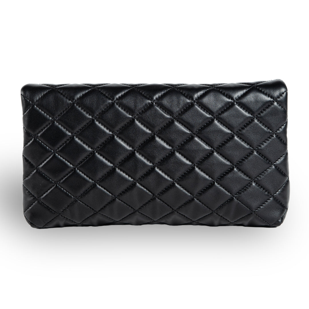 Sandy | Flap Clutch Handbag | Black