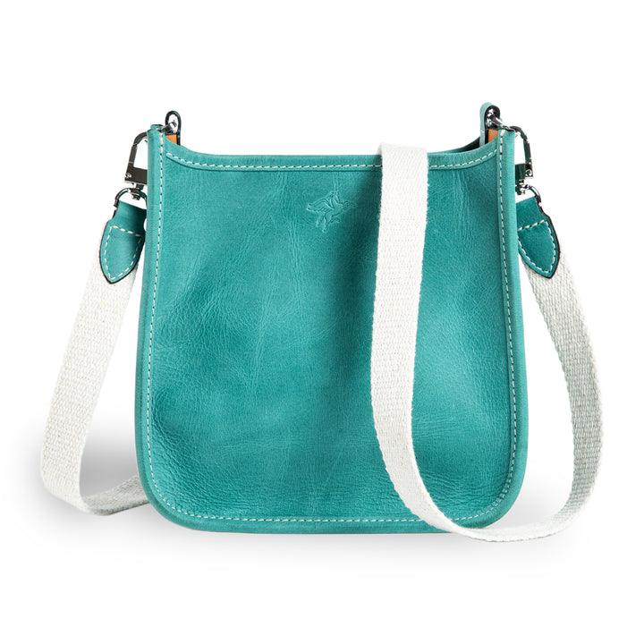 Spring | Hobo Crossbody Bag | Turquoise w/ Nickel Hardware