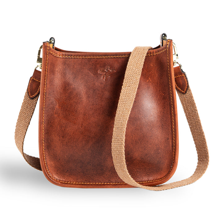 Spring | Hobo Crossbody Bag | Brick Brown w/ Gold Hardware