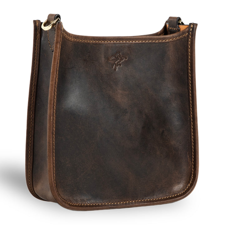 Spring | Hobo Crossbody Bag | Dark Brown w/ Gold Hardware