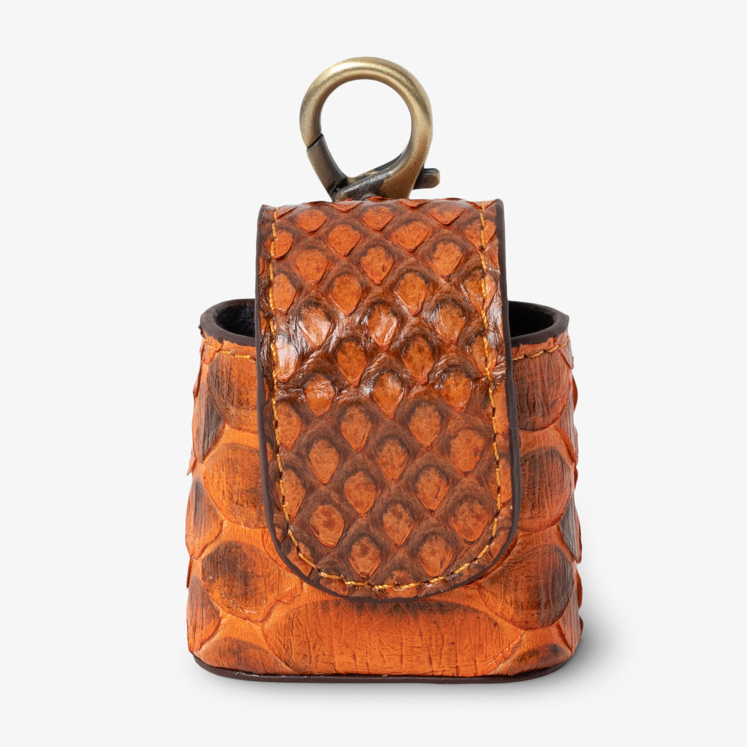Coil | Python Leather Airpods Case | Sunset