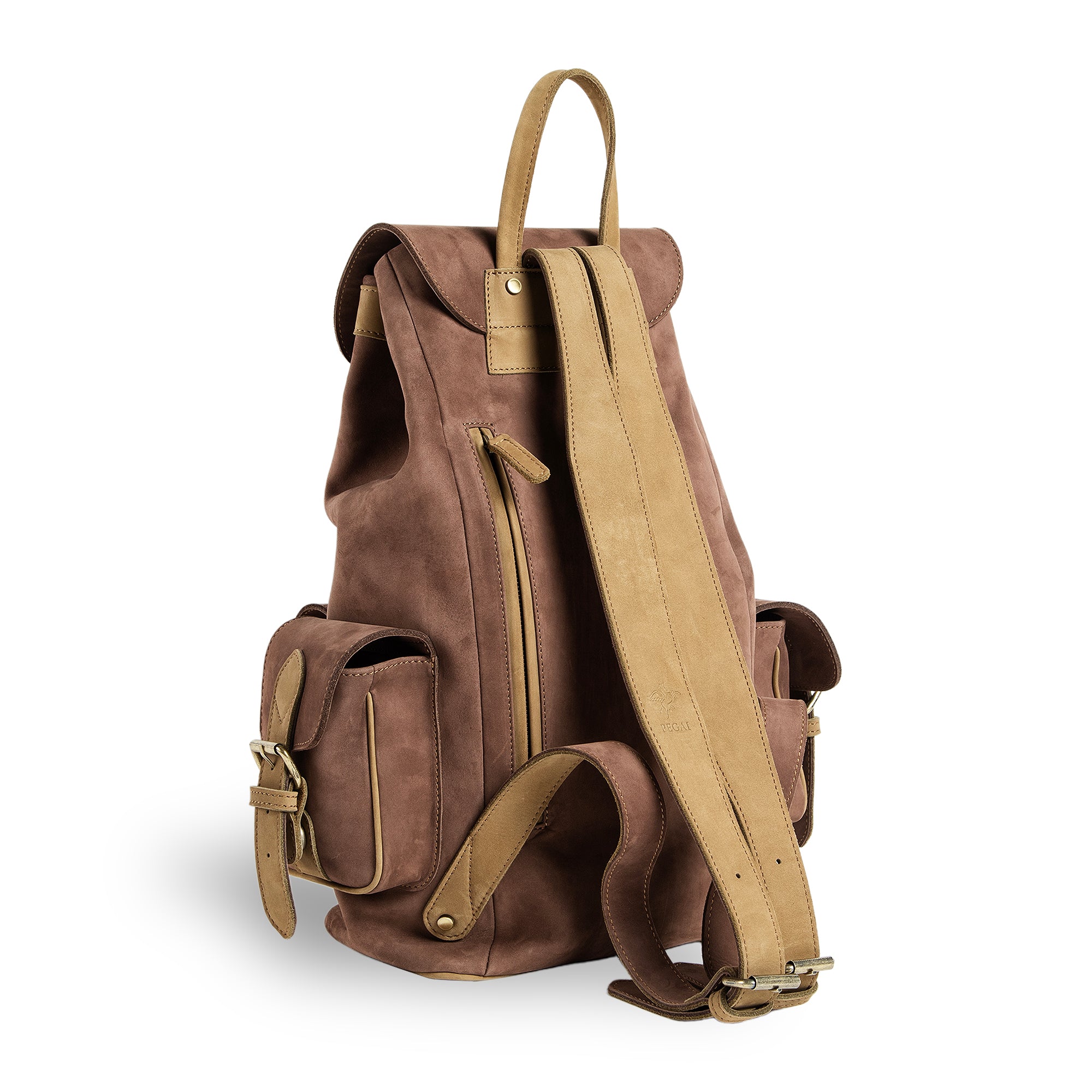 McHenry Waterproof Leather Backpack Choco Brown