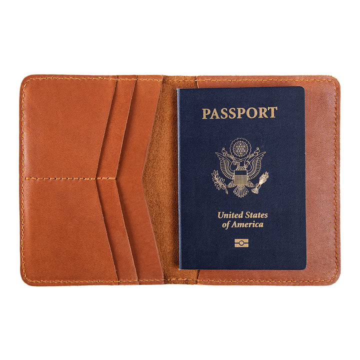 Pike | Passport Wallet | Cognac