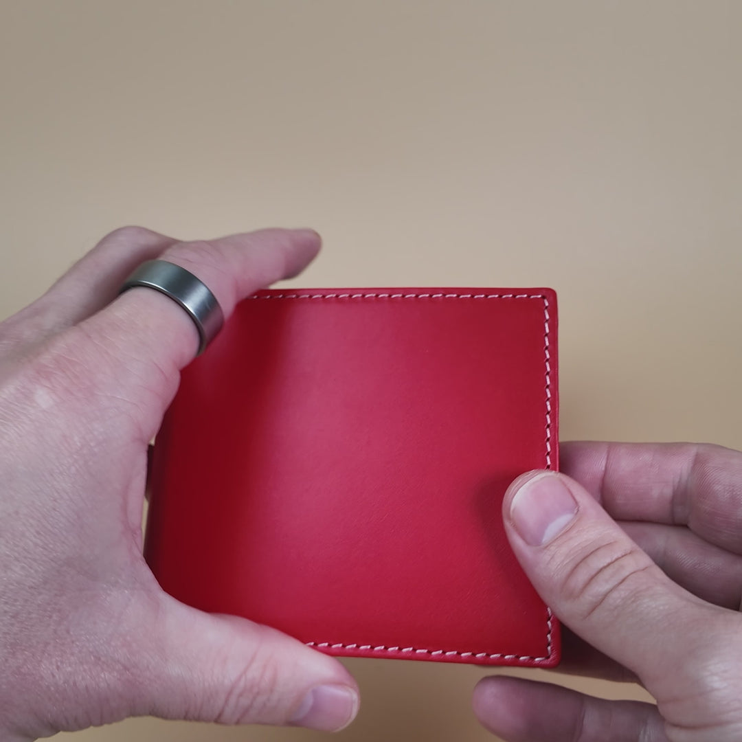 Malcolm | Italian Veg-Tan | Red & Black