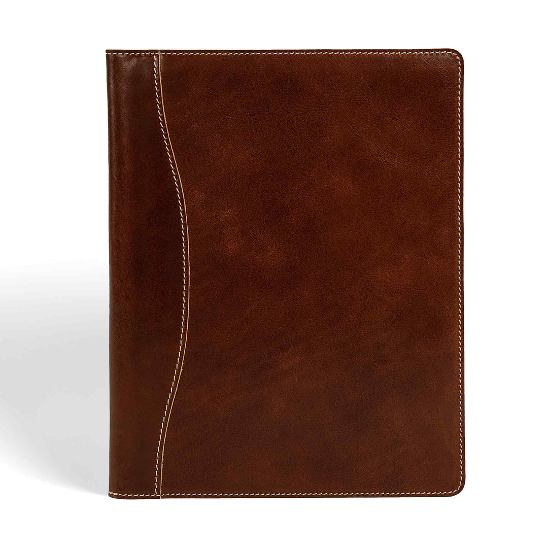 Marshall | Italian Leather Padfolio | Rum Brown
