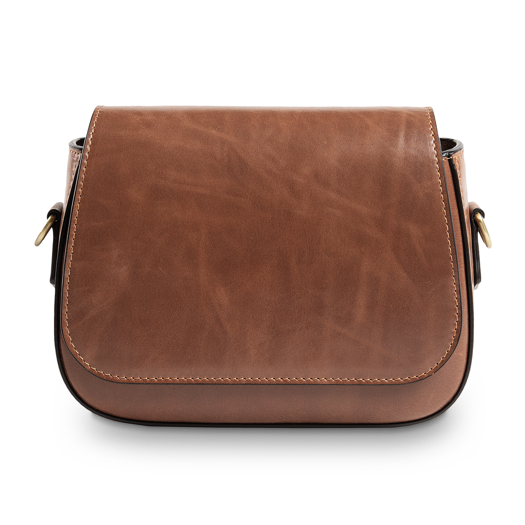 Hampton | Crossbody Bag | Tobacco w/ Antique Hardware