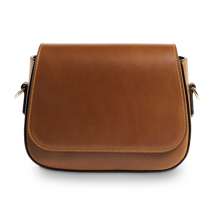 Hampton | Crossbody Bag | Mustard w/ Gold Hardware