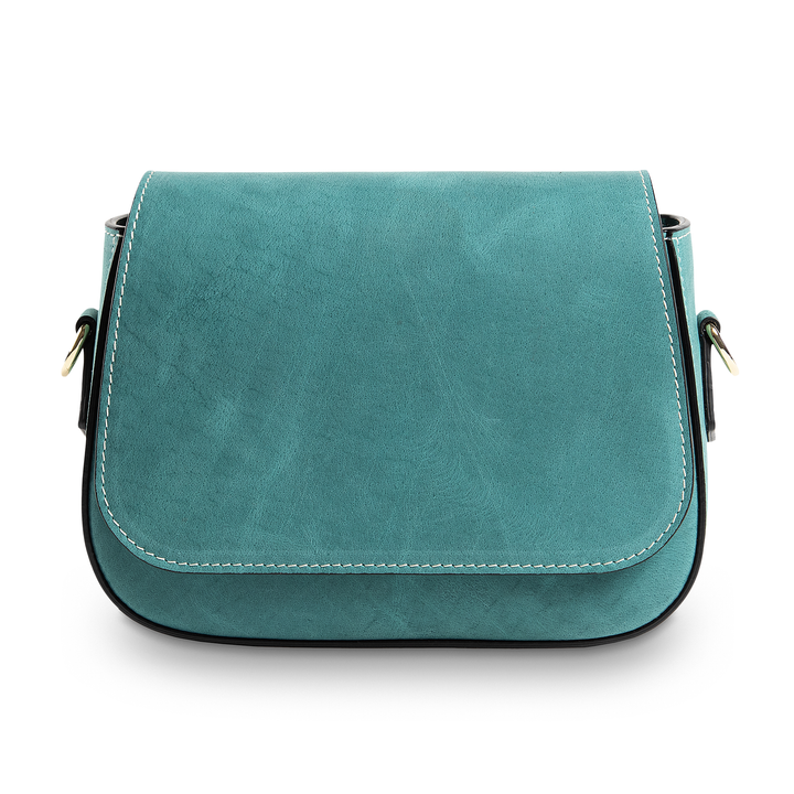 Hampton | Crossbody Bag | Turqoise w/ Gold Hardware