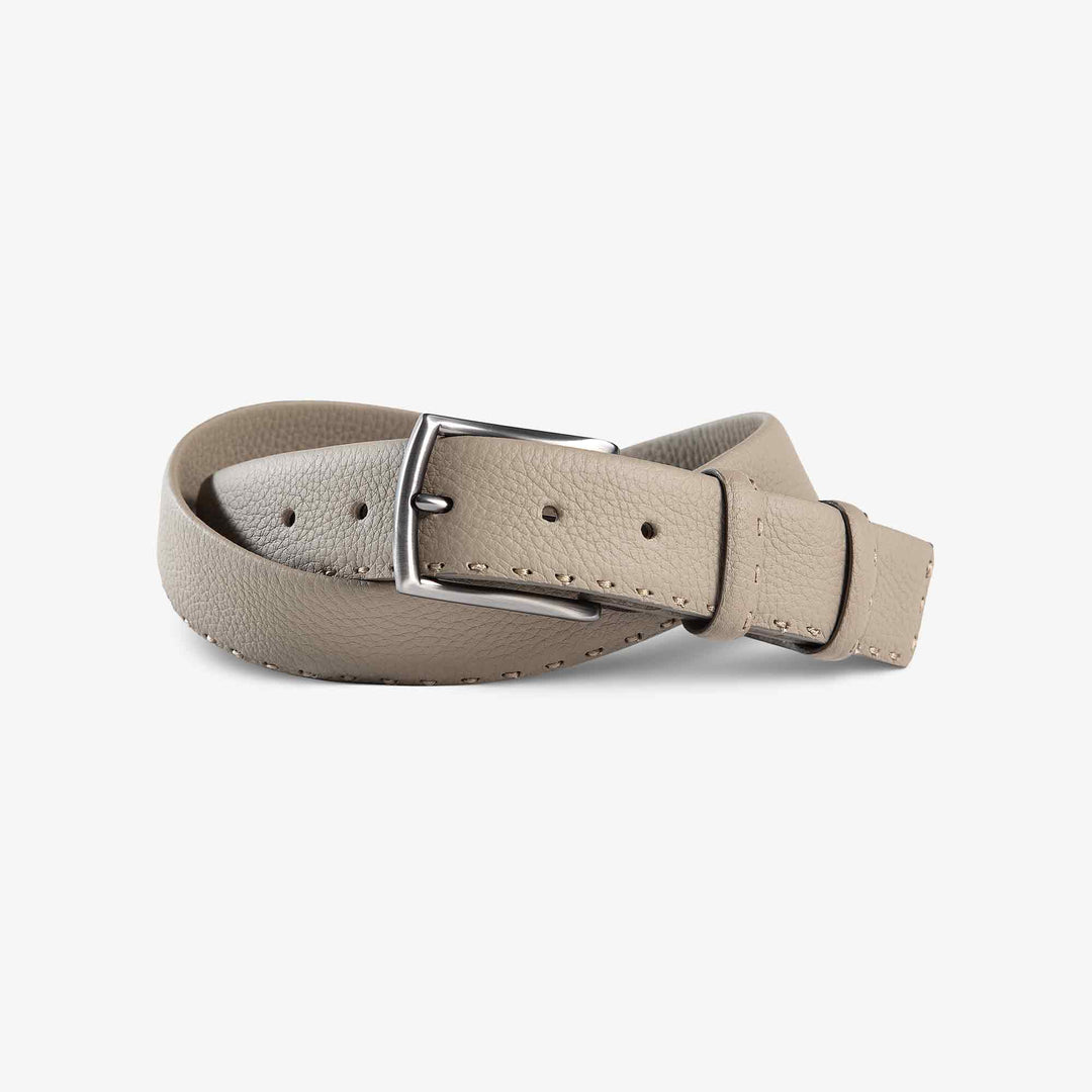 Mens Fashion Leather Belt | Sylvan | Ash