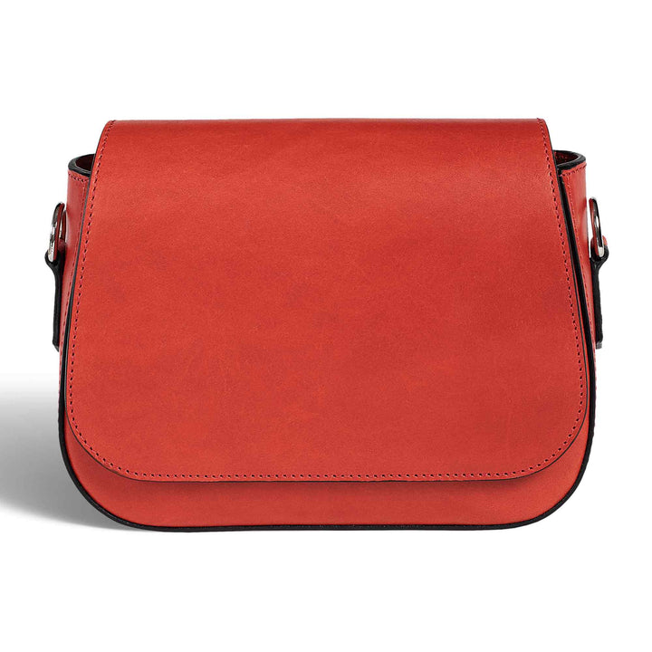 Hampton | Crossbody Bag | Ruby w/ Nickel Hardware