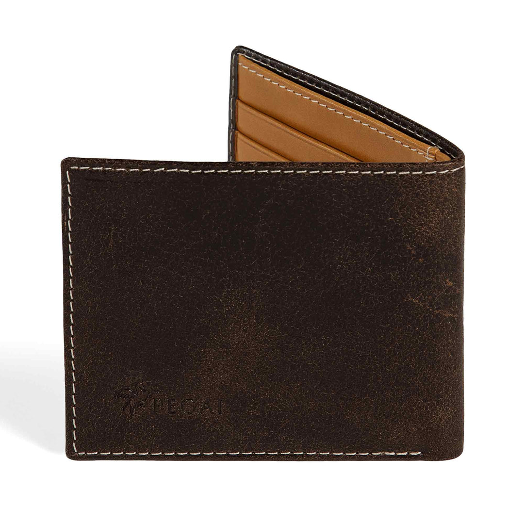 Italian Full Grain Leather Bifold Wallet for Men