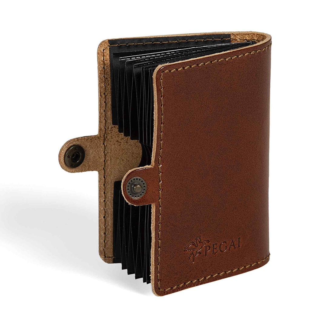 Acorn | Leather Card Holder | Rum