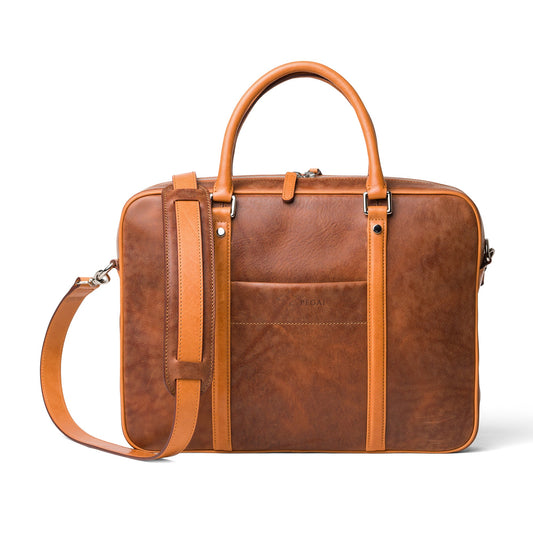 quality leather bag with strap
