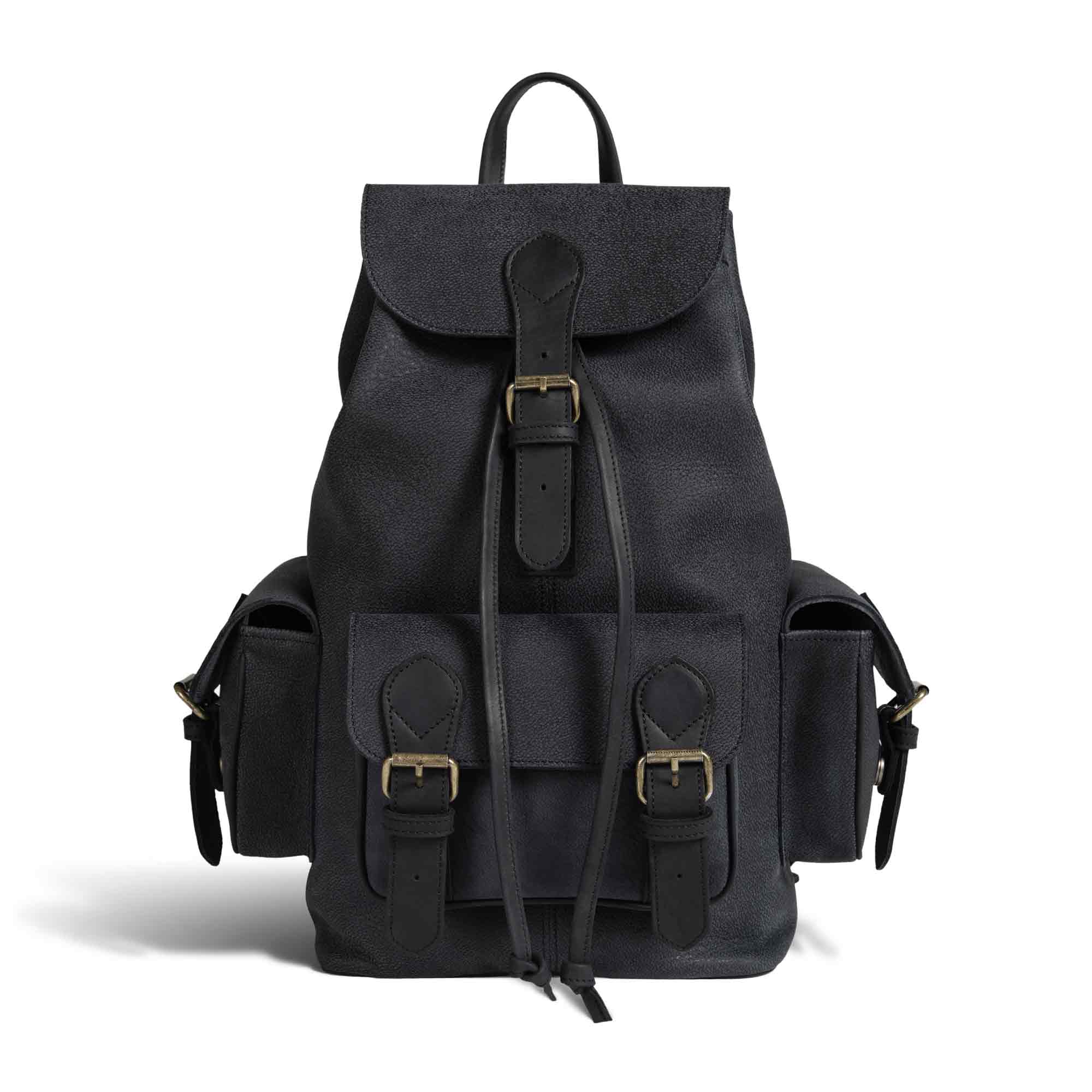 McHenry | Leather Backpack | Black – PEGAI