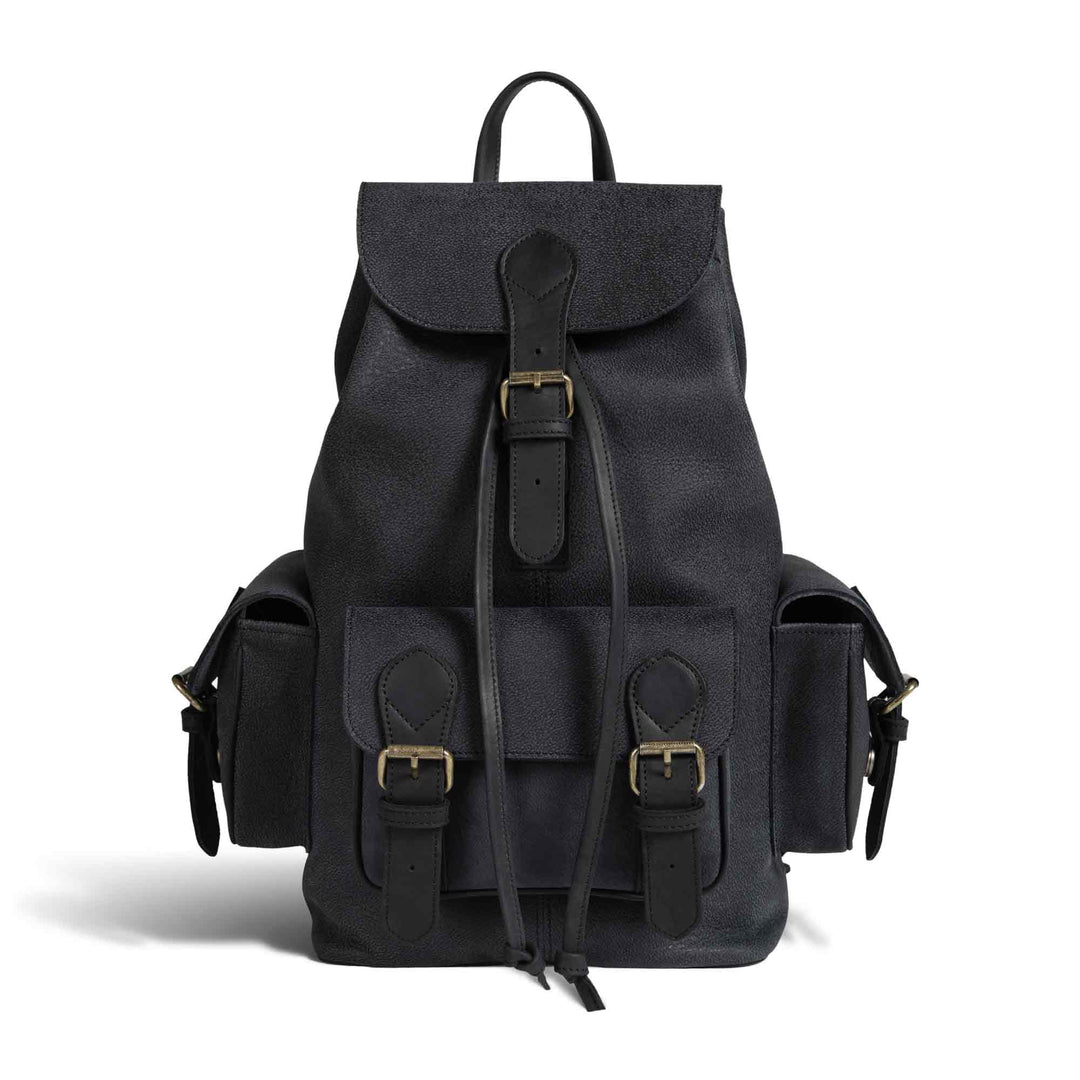 McHenry | Leather Backpack | Black