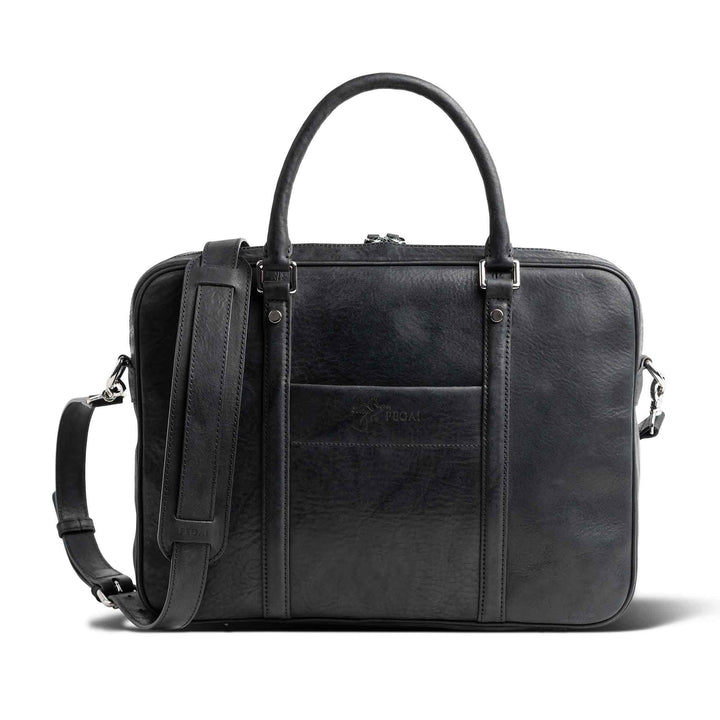 Senior | Italian Leather Briefcase | Black