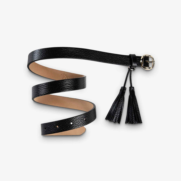 Womens Leather Belt | Melody | Raven