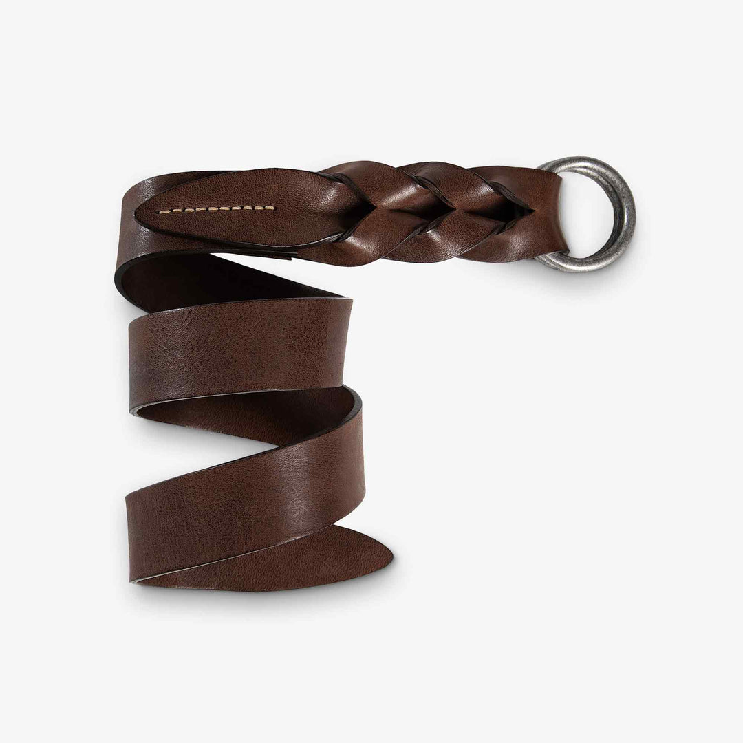 Womens Leather Belt | Magnolia | Brown