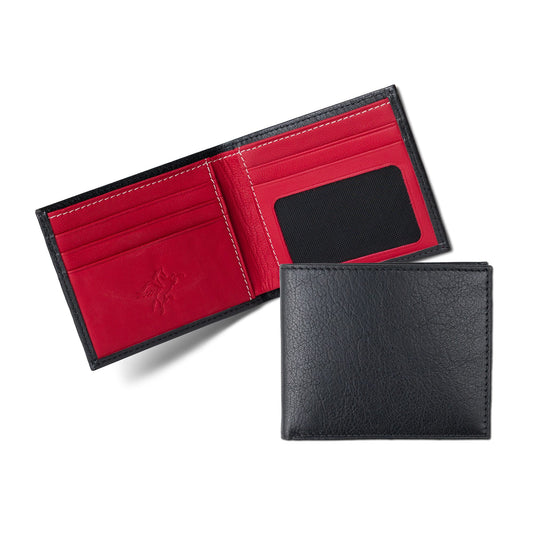 leather designer wallet red edward