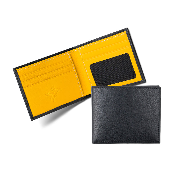 leather designer wallet yellow edward