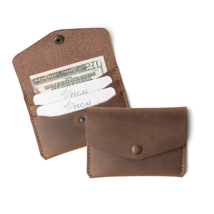 Leather Card Holder | Sand Brown | Seline