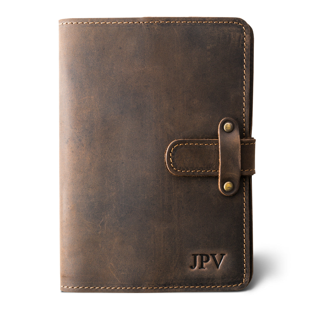 dupage leather journal chestnut