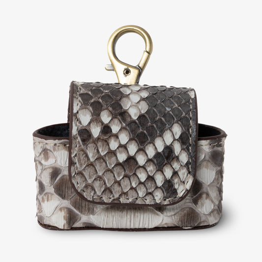 Coil | Python Leather Airpods Case | Frost